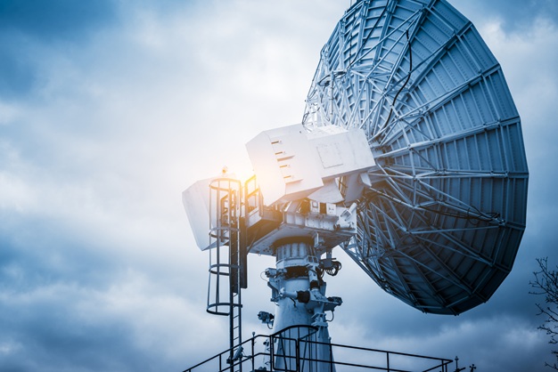 Satellite communications illustration